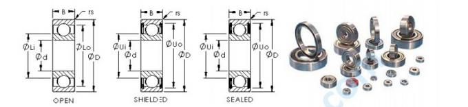 고속 Seald는 펌프를 위한 6209의 2RS 깊은 강저 볼베어링 자동차를 탑니다 0