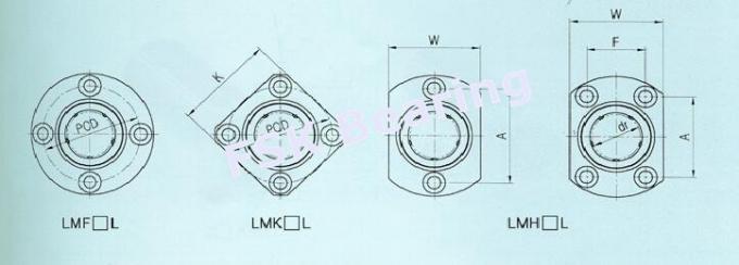 LMH16LUU 타원 플랜지 공 유형 더 긴 선형 방위 한국 상표 SAMICK 1